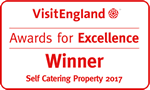 Winner - Visit England Self Catering Property 2017 (Logo)