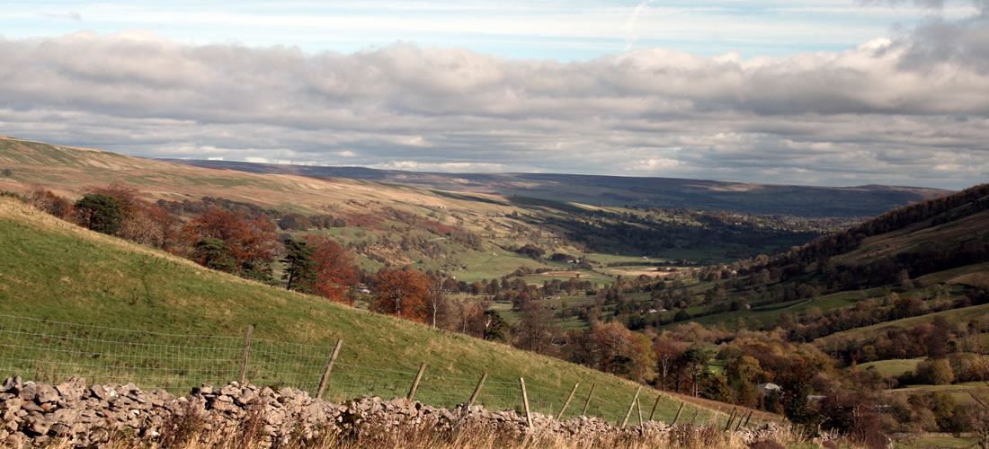 Photograph showing a view of the Yorkshire Dales