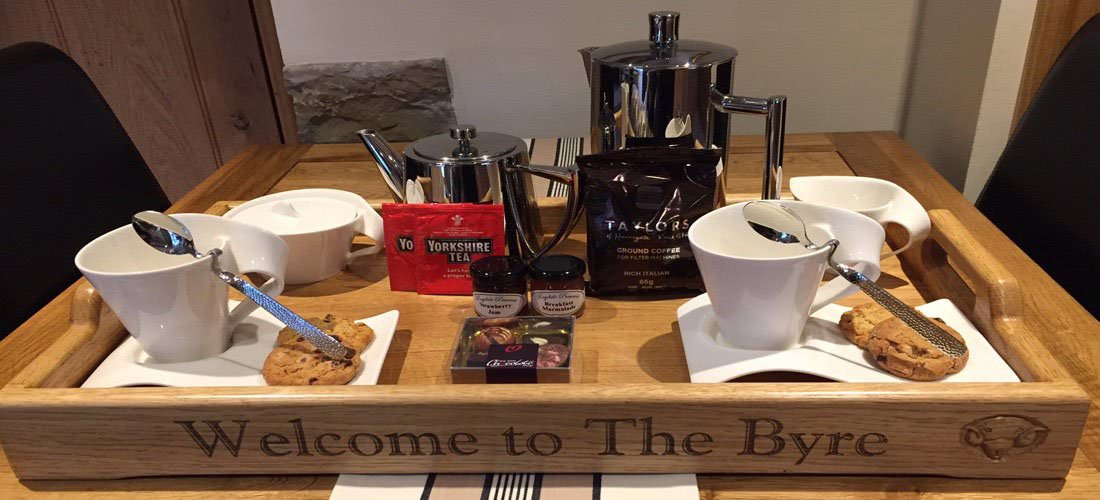 Photograph showing our Welcome Tray